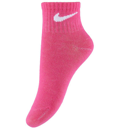 Nike Strømper - 3-pak - Dark Hyper Pink/Røsa/Hvid