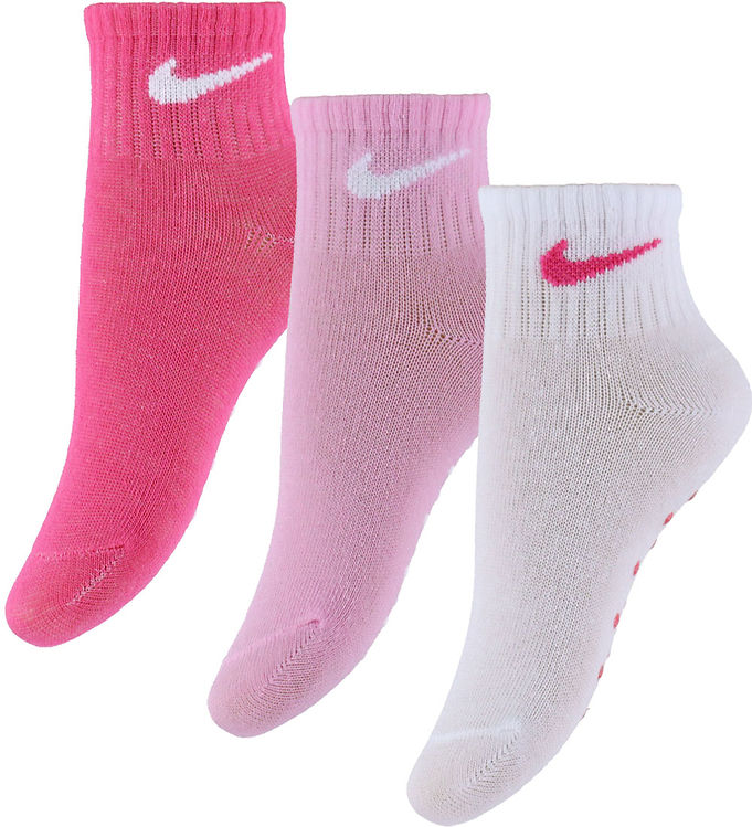 Nike Strømper - 3-pak - Dark Hyper Pink/Røsa/Hvid