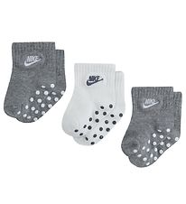 Nike Strømper - 3-pak - Hvid/Gråmeleret