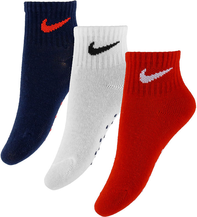 Nike Strømper - 3-pak - University Red/Navy/Hvid