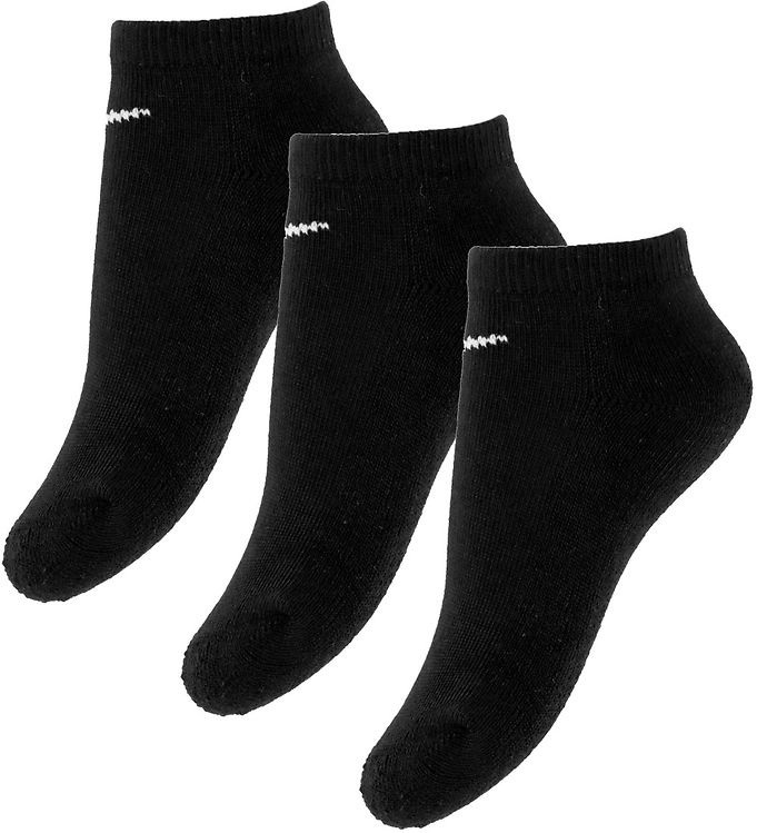 Nike Ankelstrømper - Cushioned - No Show - 3-pak - Sort