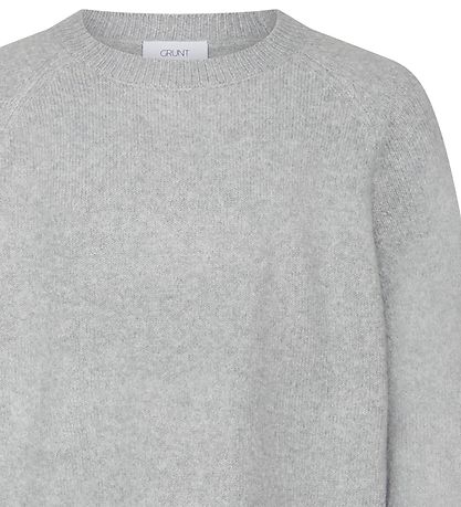 Grunt Bluse - Strik - Iben - Grå Grunt Bluse - Strik - Iben - Grå