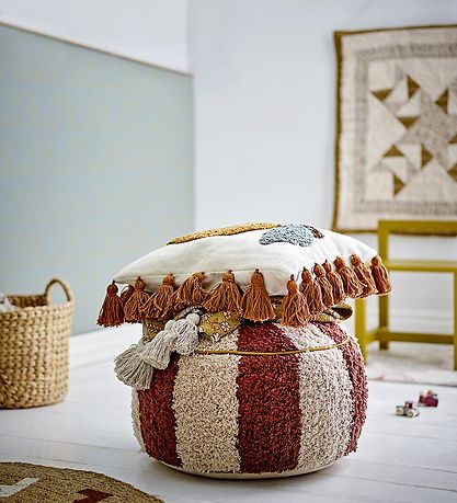 Bloomingville Mini Puf - 44x26 cm - Charoline - Brun Bloomingville Mini Puf - 44x26 cm - Charoline - Brun