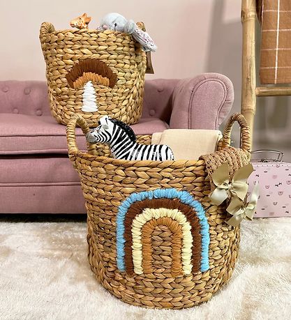 Bloomingville Mini Kurve - 2 stk. - Agnes - 32x32/26x26 cm - Nat Bloomingville Mini Kurve - 2 stk. - Agnes - 32x32/26x26 cm - Nat