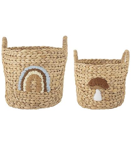 Bloomingville Mini Kurve - 2 stk. - Agnes - 32x32/26x26 cm - Nat Bloomingville Mini Kurve - 2 stk. - Agnes - 32x32/26x26 cm - Nat