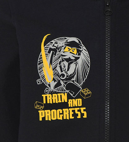 LEGO® Ninjago Cardigan m. Hætte - LWStorm - Sort