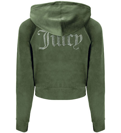 Juicy Couture Cardigan - Madison - Velour - Thyme Juicy Couture Cardigan - Madison - Velour - Thyme