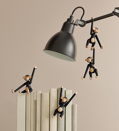 Kay Bojesen Træfigur - Abe - 10 cm - Mini - Mørk Bejdset Eg