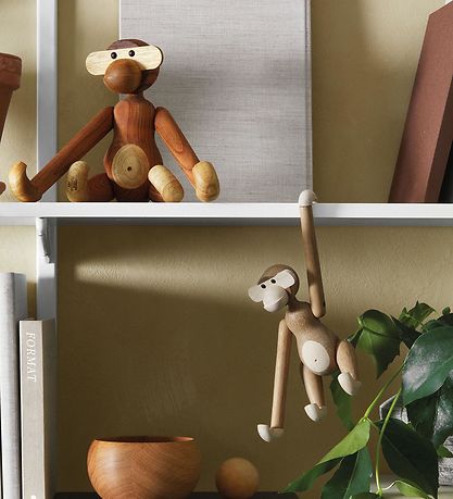 Kay Bojesen Træfigur - Abe - 20 cm - Lille - Eg/Ahorn