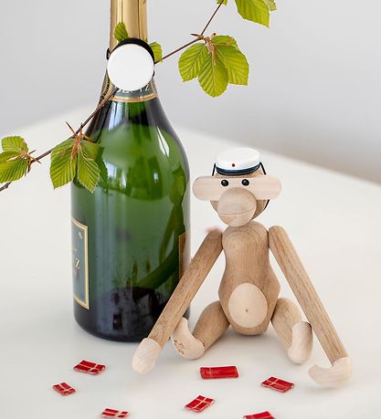 Kay Bojesen Træfigur - Abe - 20 cm - Lille - Eg/Ahorn