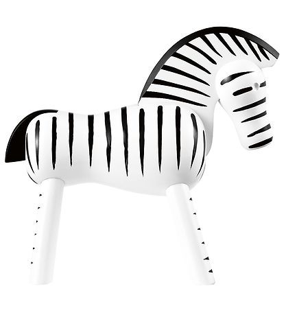 Kay Bojesen Træfigur - Zebra - 14 cm - Sort/Hvid