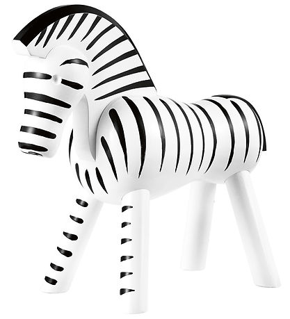 Kay Bojesen Træfigur - Zebra - 14 cm - Sort/Hvid