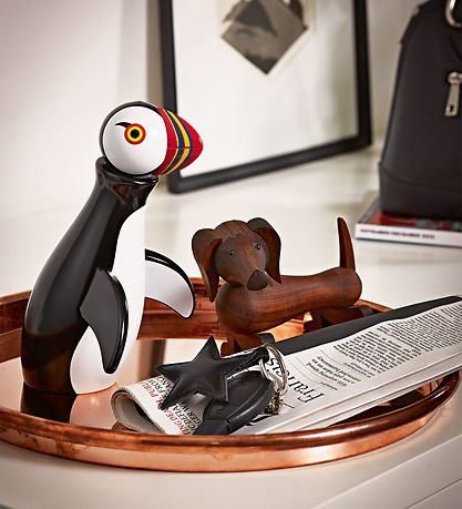 Kay Bojesen Træfigur - Søpapegøje - 20 cm - Sort/Hvid Kay Bojesen Træfigur - Søpapegøje - 20 cm - Sort/Hvid