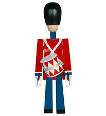 Kay Bojesen Træfigur - Trommeslager - 21 cm - Lille - Rød/Blå Kay Bojesen Træfigur - Trommeslager - 21 cm - Lille - Rød/Blå