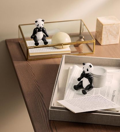 Kay Bojesen Træfigur - Panda - 15 cm - WWF 2019 - Lille - Sort/H
