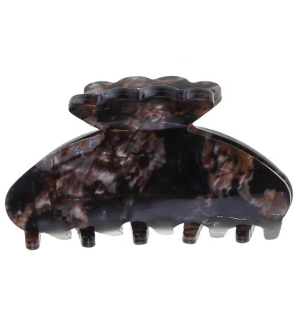 By Stær Haarspange - Lulu - 5 x 3 cm - schwarzer Marmor - By Stær - One Size - Haarschmuck