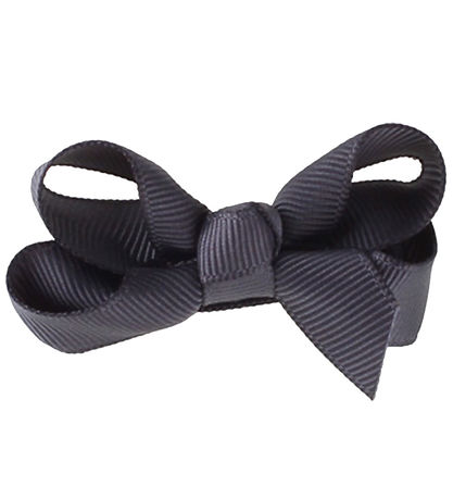 By Stær Bow Hair Clip - Classic - 6 cm - Anthracite