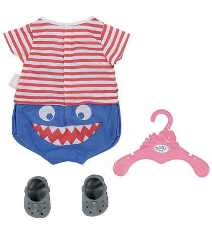 Baby Born Dukketøj - Pyjamas m. Sko - Blå Baby Born Dukketøj - Pyjamas m. Sko - Blå