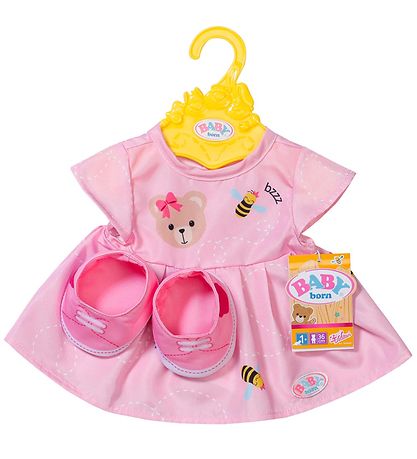 Baby Born Dukketøj - Kjole m. Sko - Rosa Baby Born Dukketøj - Kjole m. Sko - Rosa
