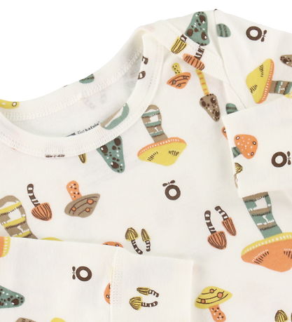 Katvig Bluse - Hvid m. Svampe Katvig Bluse - Hvid m. Svampe