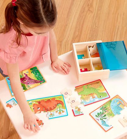 B. toys Puslespil - 4x12 - Dino B. toys Puslespil - 4x12 - Dino