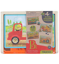 B. toys Puslespil - 4x12 - Arbejdskørertøjer B. toys Puslespil - 4x12 - Arbejdskørertøjer