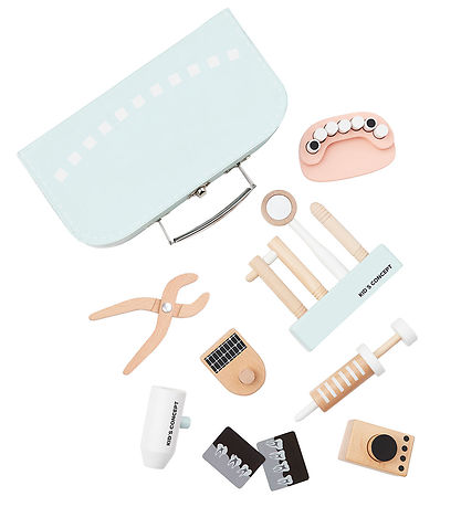 Kids Concept Trælegetøj - Tandlægesæt m. Kuffert - Træ Kids Concept Trælegetøj - Tandlægesæt m. Kuffert - Træ