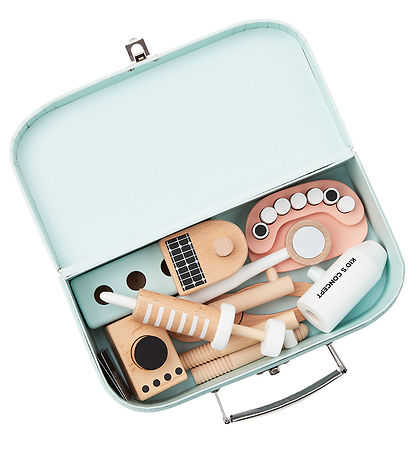 Kids Concept Trælegetøj - Tandlægesæt m. Kuffert - Træ Kids Concept Trælegetøj - Tandlægesæt m. Kuffert - Træ