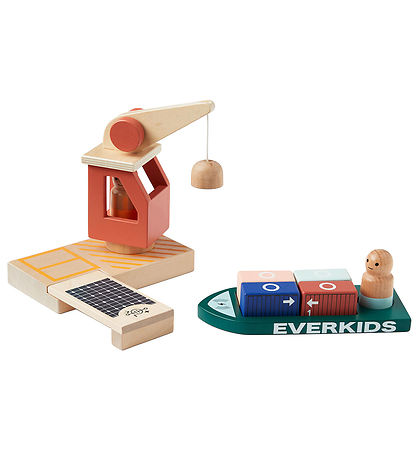 Kids Concept Trælegetøj - Lasthavn - Aiden