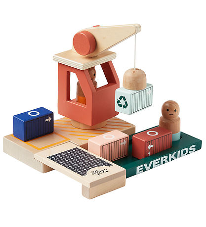 Kids Concept Trælegetøj - Lasthavn - Aiden Kids Concept Trælegetøj - Lasthavn - Aiden