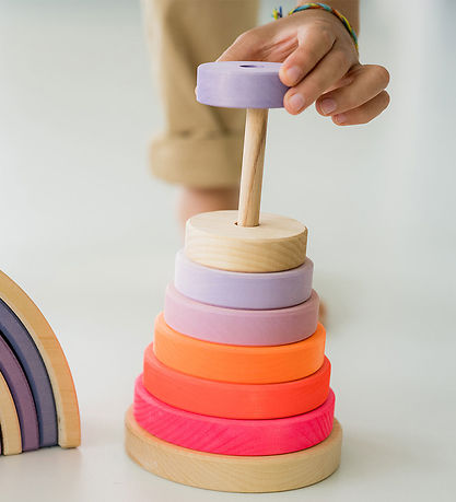 Grimms Stabletårn - Træ - Stor - Neonpink Grimms Stabletårn - Træ - Stor - Neonpink