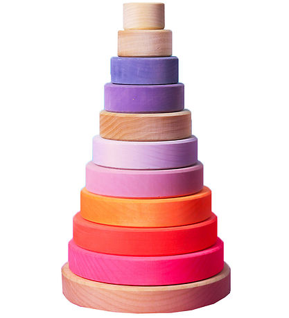 Grimms Stabletårn - Træ - Stor - Neonpink Grimms Stabletårn - Træ - Stor - Neonpink