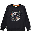 The New Sweatshirt - TnIrene - Black Beauty m. Blomster The New Sweatshirt - TnIrene - Black Beauty m. Blomster