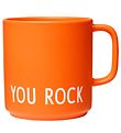 Design Letters Krus - Favourite - Orange m. You Rock