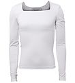 Hound Bluse l/æ - Basic Top - White Hound Bluse l/æ - Basic Top - White