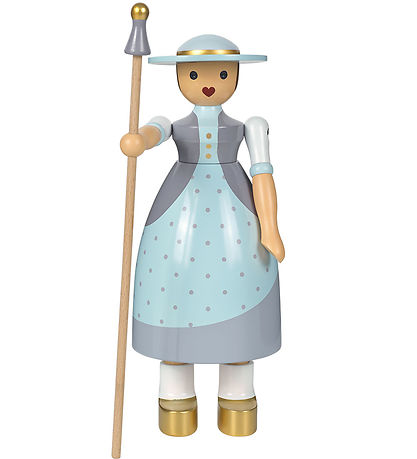 Kay Bojesen Træfigur - Hyrdinden - 18 cm - Lilla/Grøn Kay Bojesen Træfigur - Hyrdinden - 18 cm - Lilla/Grøn