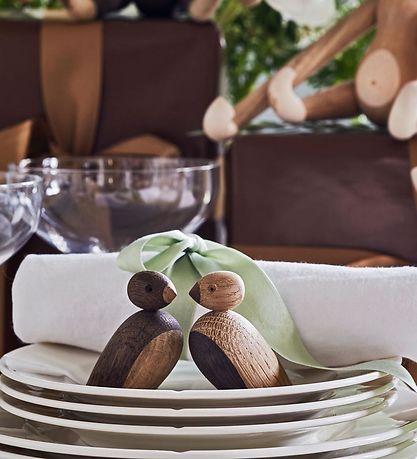 Kay Bojesen Træfigurer - Spurvepar - 6 cm - Lille - Eg/Røget Eg Kay Bojesen Træfigurer - Spurvepar - 6 cm - Lille - Eg/Røget Eg