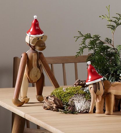 Kay Bojesen Træfigur - Nissehue - 8 cm - Mellem - Rød/Hvid Kay Bojesen Træfigur - Nissehue - 8 cm - Mellem - Rød/Hvid