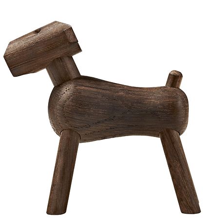Kay Bojesen træfigur - Hund Tim - 8 cm - Røget Eg Kay Bojesen træfigur - Hund Tim - 8 cm - Røget Eg