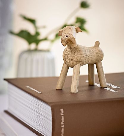 Kay Bojesen Træfigur - Hund Tim - 8 cm - Eg