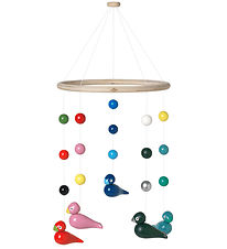 Kay Bojesen Uro - Ø 21 cm - Træ - Multifarvet m. Sangfugle Kay Bojesen Uro - Ø 21 cm - Træ - Multifarvet m. Sangfugle