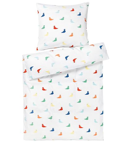 Kay Bojesen Bedding - Junior - White/Multicolour w. Songbirds Kay Bojesen Bedding - Junior - White/Multicolour w. Songbirds