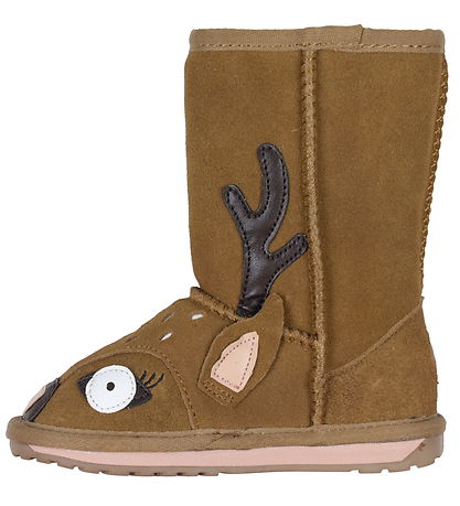 EMU Australia Bamsestøvler - Chestnut m. Hjort
