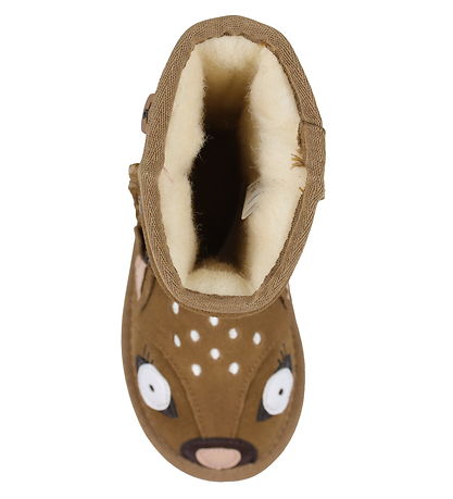 EMU Australia Bamsestøvler - Chestnut m. Hjort
