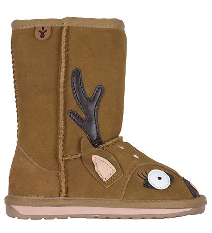 EMU Australia Bamsestøvler - Chestnut m. Hjort EMU Australia Bamsestøvler - Chestnut m. Hjort