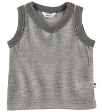 Joha Vest - Uld - Grå/Hvid Joha Vest - Uld - Grå/Hvid