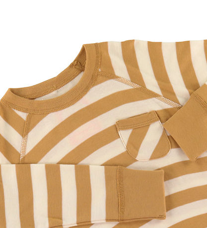 Katvig Bluse - Karamel/Hvid Stribet Katvig Bluse - Karamel/Hvid Stribet