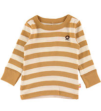 Katvig Bluse - Karamel/Hvid Stribet Katvig Bluse - Karamel/Hvid Stribet
