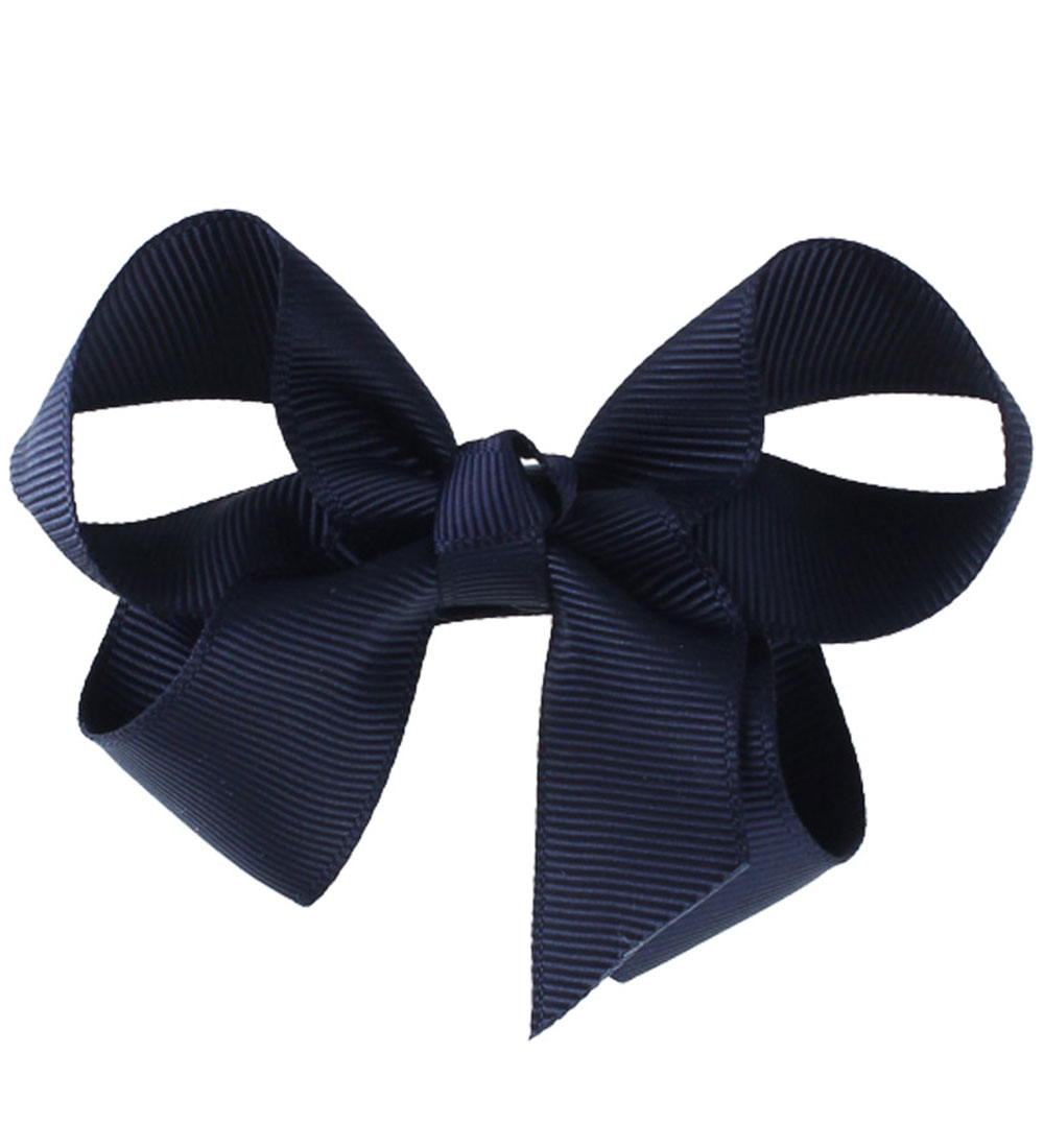 By Stær Haarschleife - Klassisch - 8 cm - Dunkel Navy - By Stær - One Size - Haarschmuck