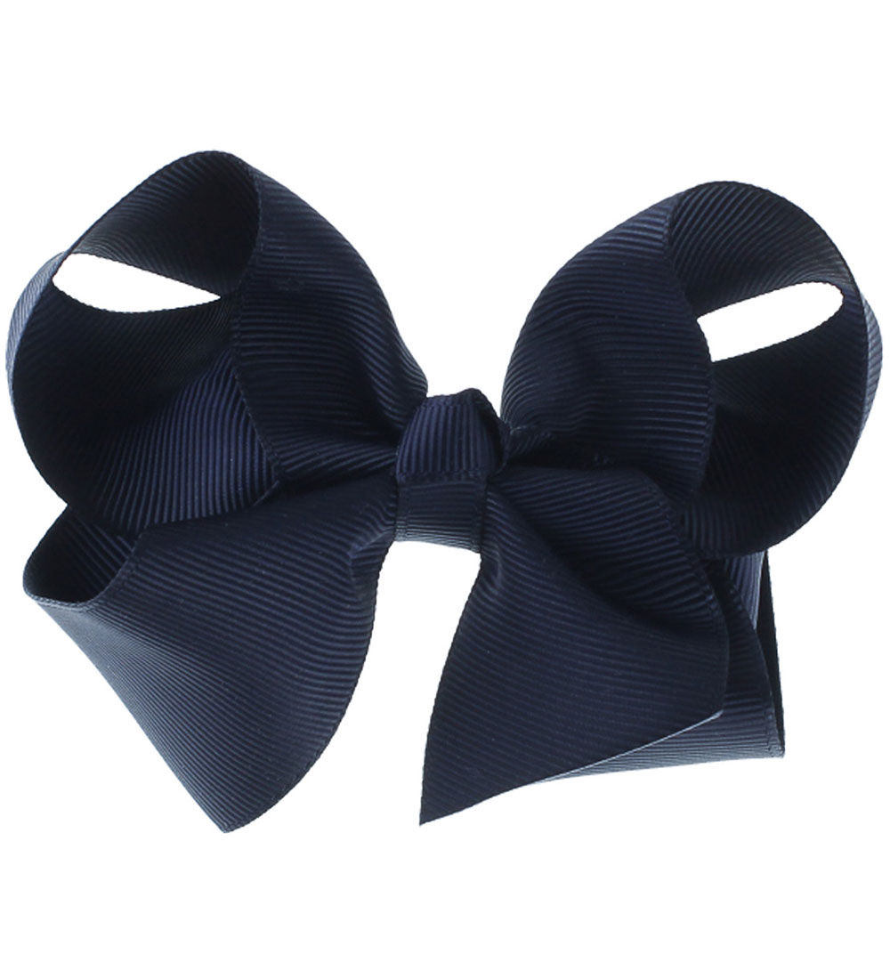 By Stær Haarschleife - Klassisch - 10 cm - Dunkel Navy - By Stær - One Size - Haarschmuck